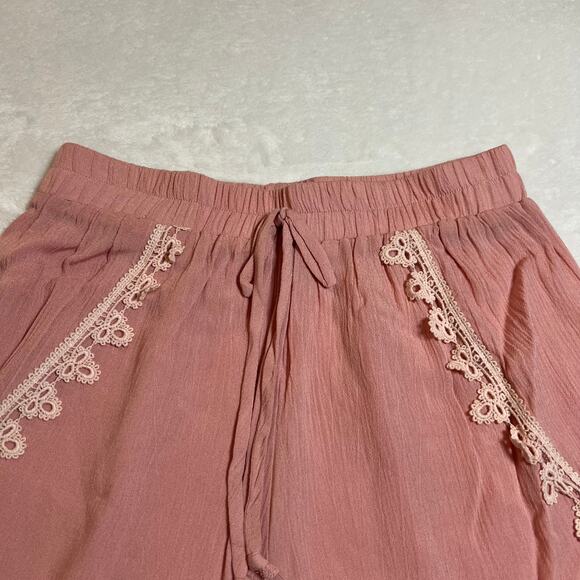 Women's High Rise Pull On Shorts Size X-Small Boho Coquette Girly Feminine - Picture 3 of 6